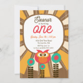 Invitation pour le premier anniversaire de la chou (Devant)