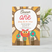 Invitation pour le premier anniversaire de la chou (Debout devant)