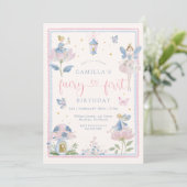 Invitation pour le premier anniversaire de la fée (Debout devant)