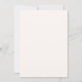 Invitation pour le premier anniversaire de la fée (Dos)