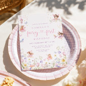 Invitation pour le premier anniversaire de la fée