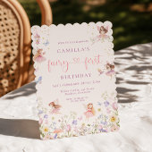Invitation pour le premier anniversaire de la fée