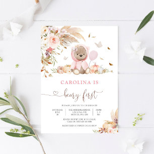 Invitation pour le premier anniversaire de la fill