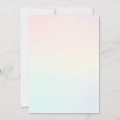 Invitation pour le premier anniversaire de la flor (Dos)