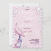 Invitation pour le premier anniversaire de la sirè (Devant)