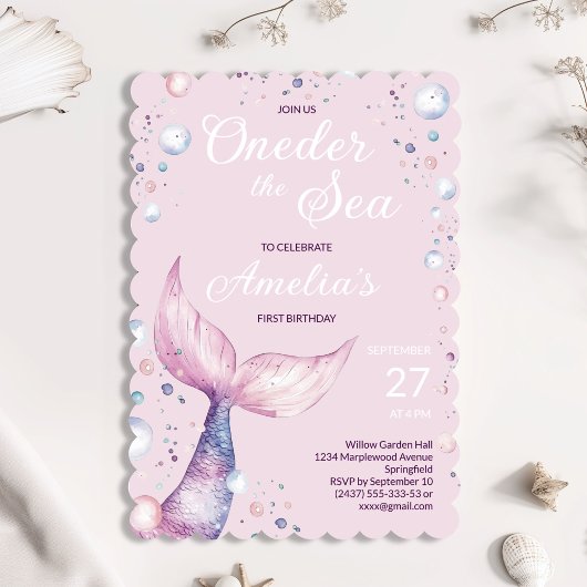 Invitation pour le premier anniversaire de la sirè