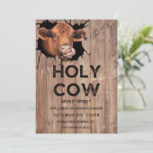 Invitation pour le premier anniversaire de la vach (Debout devant)