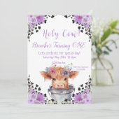 Invitation pour le premier anniversaire de la vach (Debout devant)