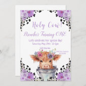 Invitation pour le premier anniversaire de la vach (Devant / Derrière)