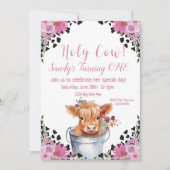 Invitation pour le premier anniversaire de la vach (Devant)