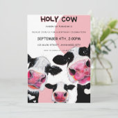 Invitation pour le premier anniversaire de la vach (Debout devant)