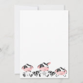 Invitation pour le premier anniversaire de la vach (Dos)