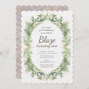 Invitation pour le premier anniversaire de la verd