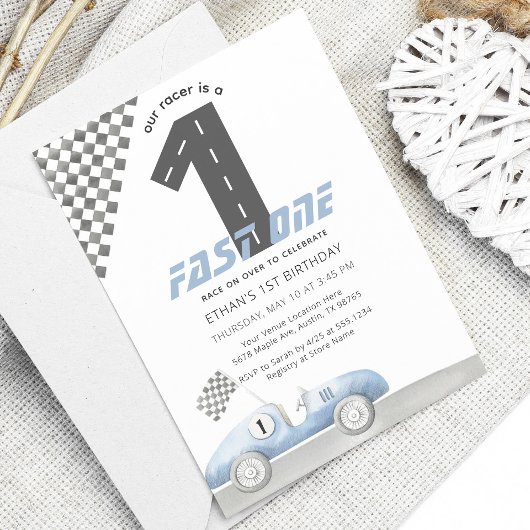 Invitation pour le premier anniversaire de la voit