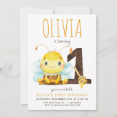 Invitation pour le premier anniversaire de l'abeil (Devant)