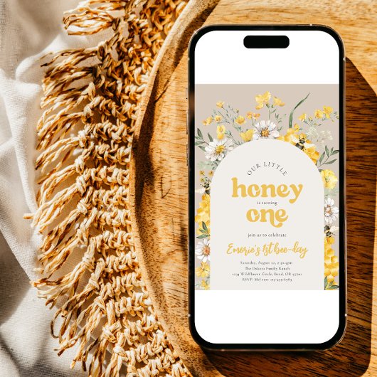 Invitation pour le premier anniversaire de l'abeil