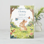 Invitation pour le premier anniversaire de Lapin M (Debout devant)