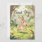 Invitation pour le premier anniversaire de Lapin M (Dos)