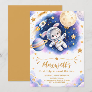 Invitation pour le premier anniversaire de l'astro