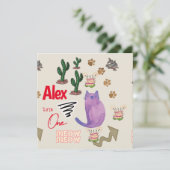 Invitation pour le premier anniversaire de l'enfan (Debout devant)