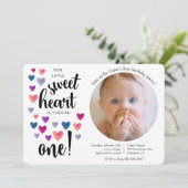 Invitation pour le premier anniversaire de Little (Debout devant)