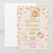 Invitation pour le premier anniversaire de Little (Devant / Derrière)