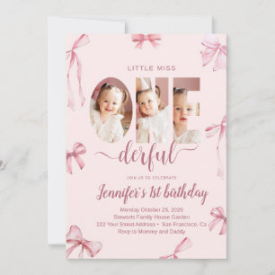 Invitation pour le premier anniversaire de Little 