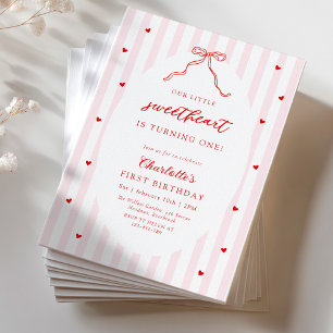 Invitation pour le premier anniversaire de Little
