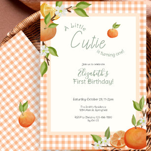 Invitation pour le premier anniversaire de Little