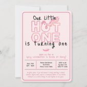 Invitation pour le premier anniversaire de Little (Devant)
