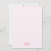 Invitation pour le premier anniversaire de Little (Dos)