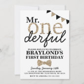 Invitation pour le premier anniversaire de M. Oned (Devant)
