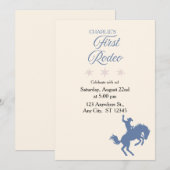 Invitation pour le premier anniversaire de Mon Pre (Devant / Derrière)