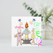 invitation pour le premier anniversaire de naissan (Debout devant)