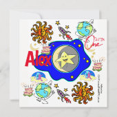 invitation pour le premier anniversaire de naissan (Dos)