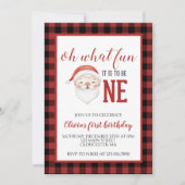 Invitation pour le premier anniversaire de Noël av (Devant)