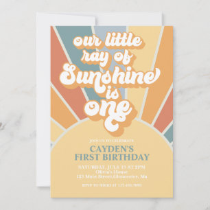 Invitation pour le premier anniversaire de notre p