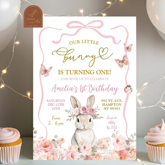 Invitation pour le premier anniversaire de notre p