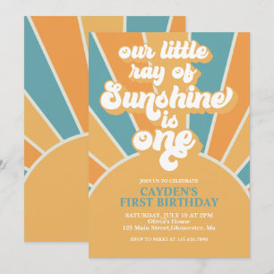 Invitation pour le premier anniversaire de notre p