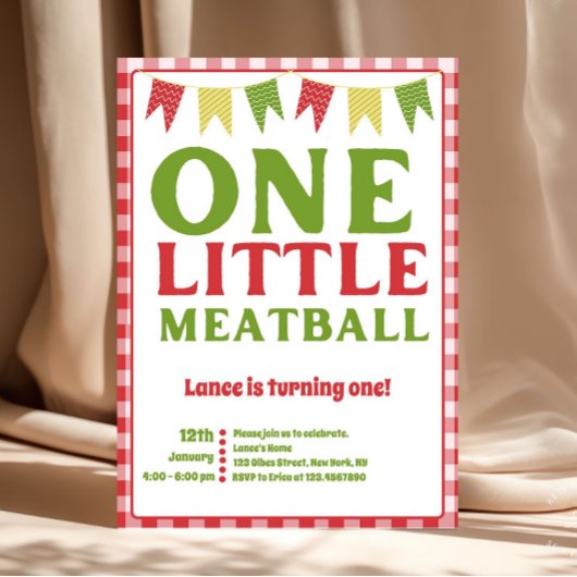 Invitation pour le premier anniversaire de One Lit