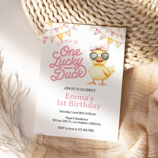 Invitation pour le premier anniversaire de One Luc