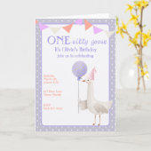 Invitation pour le premier anniversaire de ONE Sil (Fleur jaune)