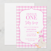 Invitation pour le premier anniversaire de One Sil (Devant / Derrière)