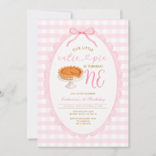 Invitation pour le premier anniversaire de Pink Cu