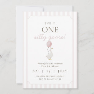 Invitation pour le premier anniversaire de Pink Si