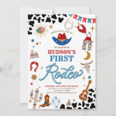 Invitation pour le premier anniversaire de Rodéo (Devant)