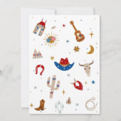 Invitation pour le premier anniversaire de Rodéo (Dos)