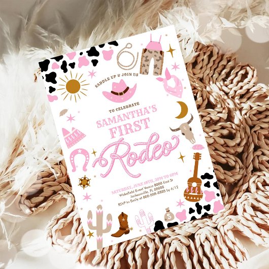 Invitation pour le premier anniversaire de Rodéo