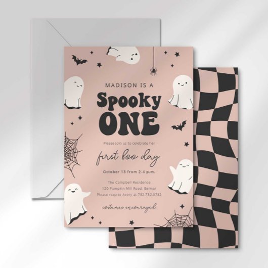 Invitation pour le premier anniversaire de Spooky