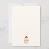 Invitation pour le premier anniversaire de Sweet B (Dos)